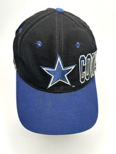 VINTAGE 90s Dallas Cowboys Snapback Cap Hat Apex One Embroidered Spellout NFL
