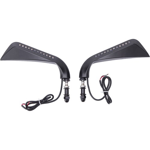 Rear View Mirror Black Motor Fits For Harley Dyna Fat Bob FXDF 2008-2017 - Bild 2 von 20