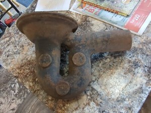 Vintage Tyler 3" In Floor Cast Iron Floor Drain P-trap With Grate