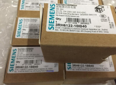 1PCS Siemens 3RH6122-1BB40 Contactor DC24V 2NO+2NC -New Ship *UP