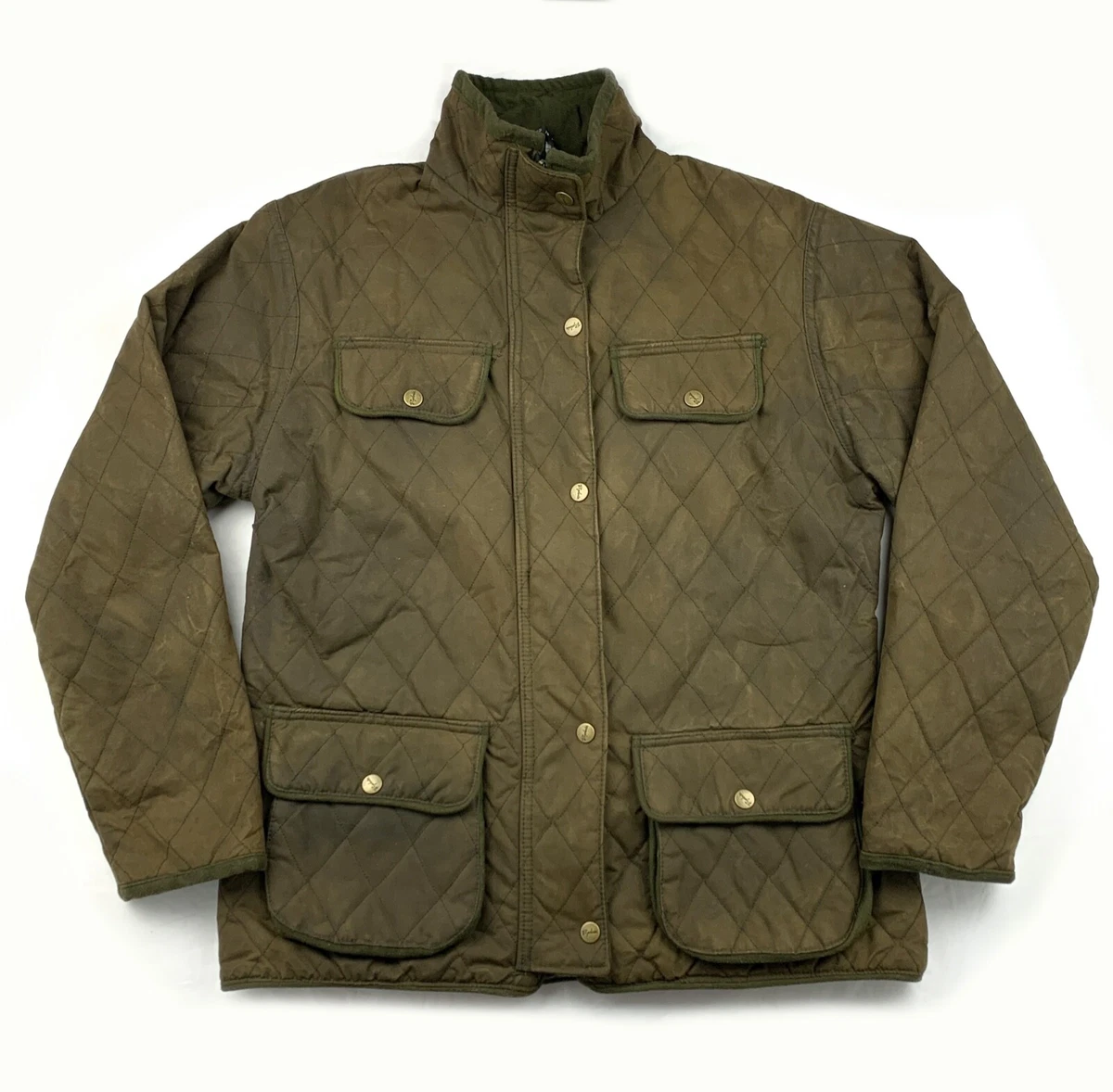 RYDALE COUNTRY DIAMOND QUILTED WAXED JACKET UK 14 HORSE RIDING WALKING OUTDOOR