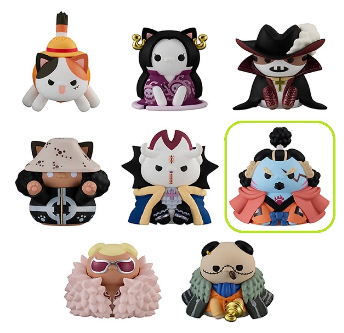 MEGA CAT PROJECT ONE PIECE Nyan Piece Seven Warlords Mini Figure