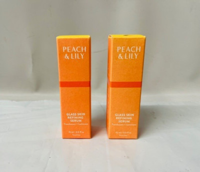 *LOT OF 2* Peach & Lily Glass Skin Refining Serum, 0.5 fl oz- NEW IN BOX