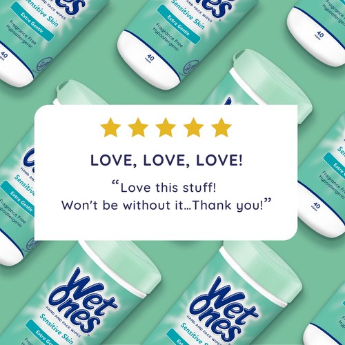 Wet Ones Sensitive Skin Hand Wipes, Fragrance Free, 40 Ct Canister 6 Pack - Picture 5 of 9