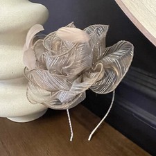 Damen Fascinator Handarbeit LIBBY BEA Accessoires braun / rosa **NEU**