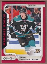 2018-19 O-Pee-Chee Red #649 Isac Lundestrom RC - Anaheim Ducks