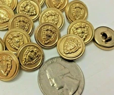  New lot Gold Metal Buttons size 5/8 Cuff, Jacket  Blazer Coat  #G40