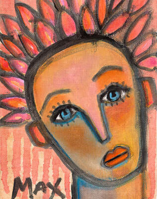 Blossom by Max Jones Fine Art Print Pop Figure 11x14