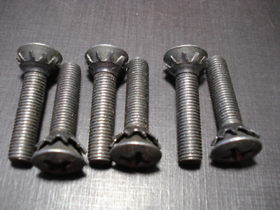 #ad 6 pcs 5 16 24 x 1 9 16quot; phillips oval external tooth washer screws fits GM $21.99