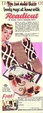 Original 1955 Advert READICUT Complete Rugmaking Outfits Vintage Print AD 714BB