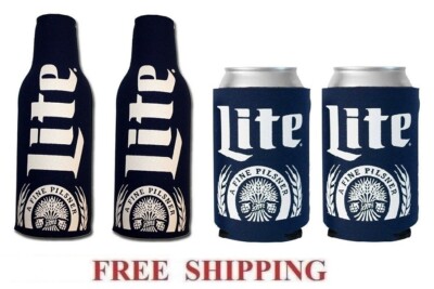 MILLER LITE THROWBACK 2 BEER CAN COOLERS KOOZIE COO Produktbild-Vorschau 7