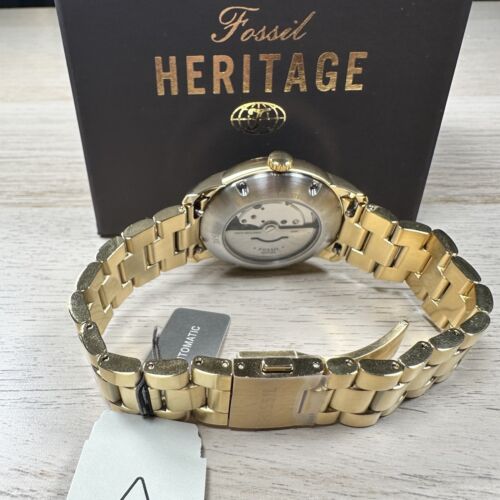 NEU✅ LIMITIERTE EDITION✅FOSSIL HERITAGE AUTOMATIK GOLD GRÜN ME3235 UHR $ 295 - Bild 8 von 12