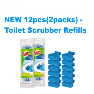 3m Scotch Brite Toilet Bowl Disposable Cleaner Scrubber Brushes 12 Refill 557 8801230103514 Ebay
