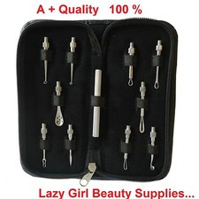 10 Pcs Blackhead Comedone Acne Pimple Blemish Extractor Remover Tool Kit Set UK