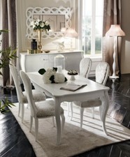 TAVOLO CONTEMPORANEO  IN LEGNO  BIANCO VARI COLORI