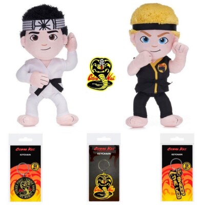 Cobra Kai Plüsch x2 und 3 Schlüsselanhänger
