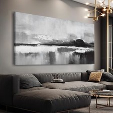 Abstract Wall Art Decor Large Home Decor Wall Art Prints Black and White Wall...