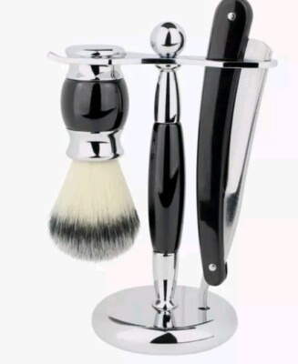 Union Razor All Brands Union Razor SS5 3 Piece Straight Shave Kit Black | eBay