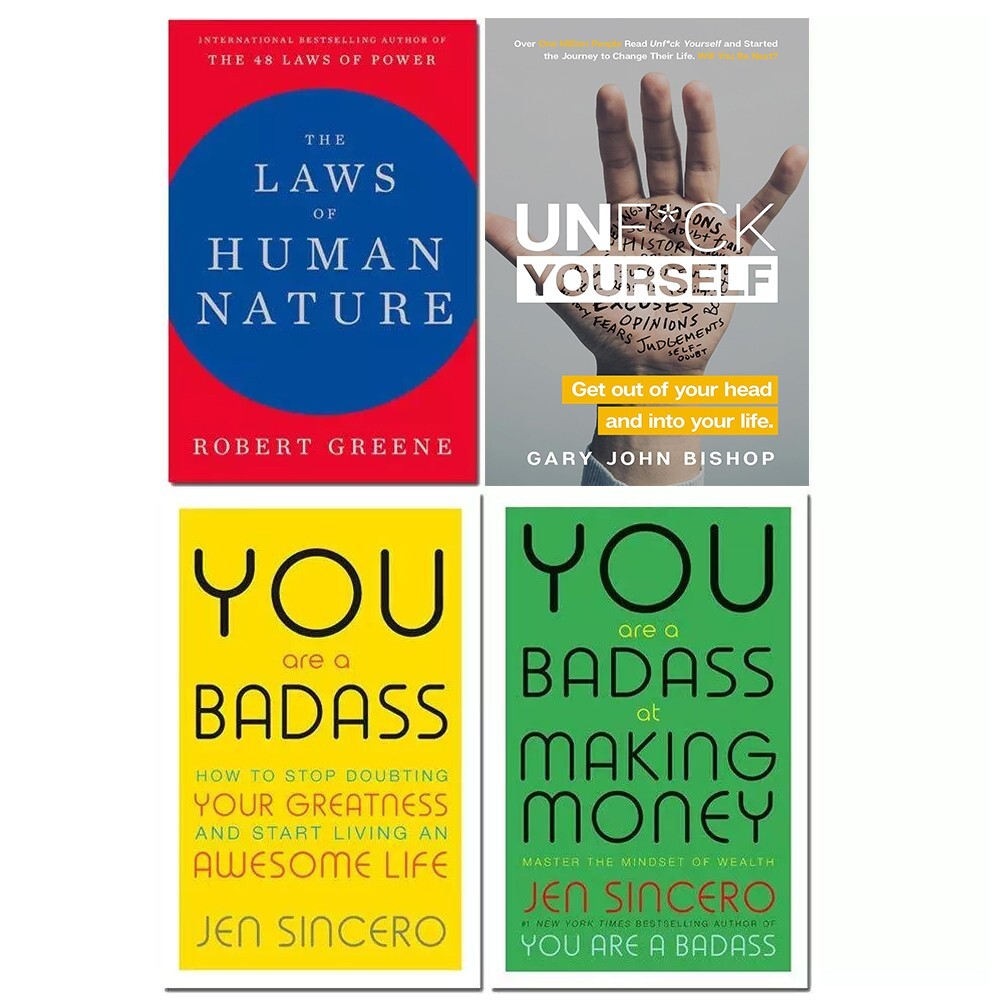 Laws of human nature, Unf ck yourself, You are a badass making money 4 Books Set