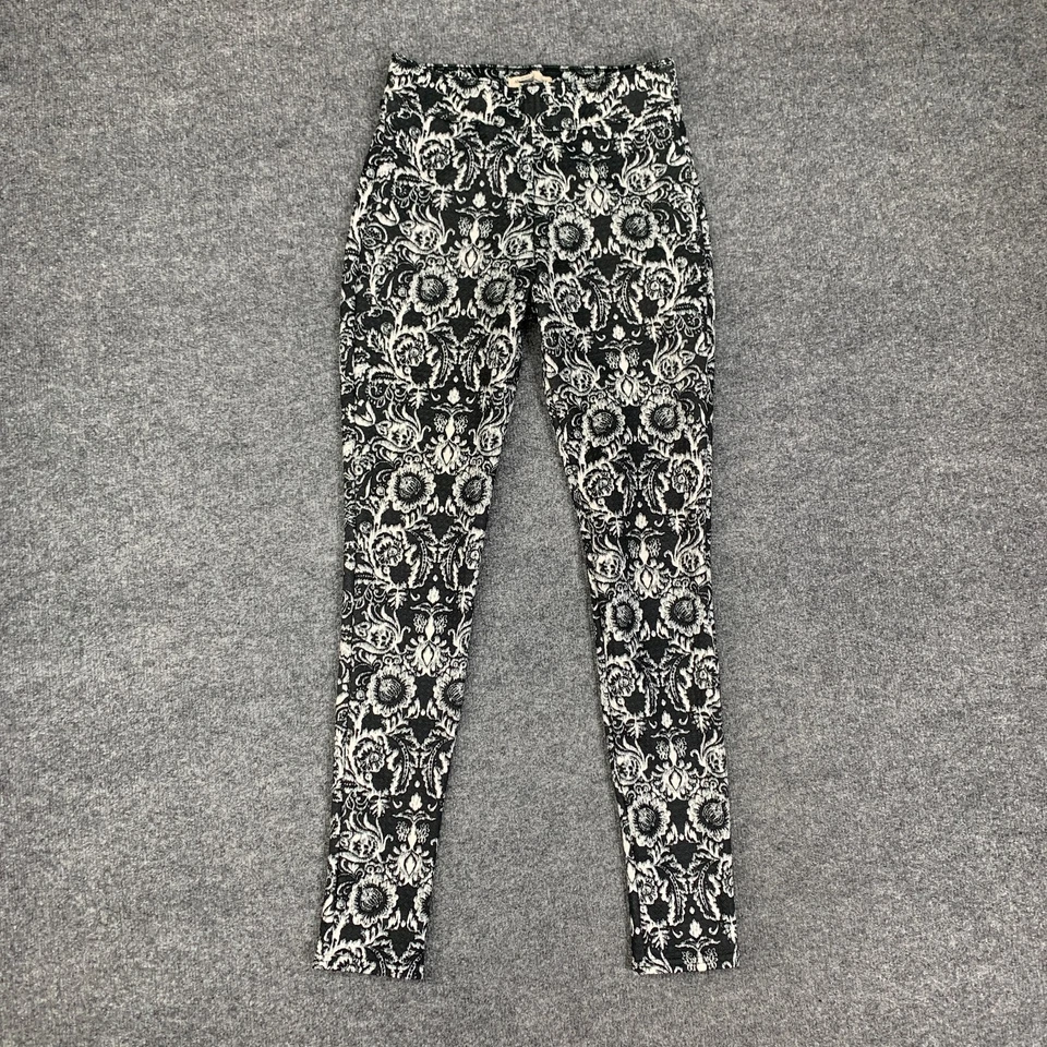Legging Abercrombie & Fitch Mujer Extra Pequeño Multi Brocado Pull On Elástico Foto 2 de 4