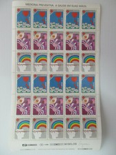 BRAZIL SHEET REDUCED! '93 HEALTH MINT. REDUCED See Scan V Clean SENT FOLDED