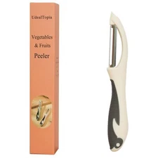 Stainless Steel Vegetable and Fruit Peeler Swivel Straight Peeled Gadget for ...