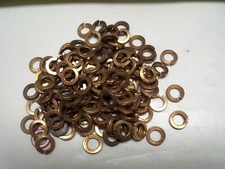 3/8" Silicon Bronze Lock Split Washer red VINTAGE Made in USA Qty 20