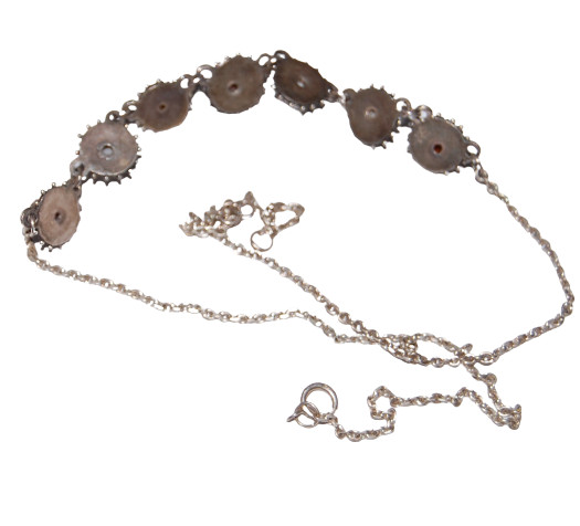 Sterling Silver Solid 925 Flower ⚪ Bezel Set Whit… - image 4