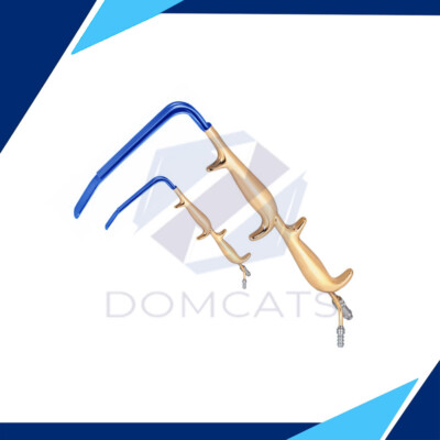 Ferriera Style Fiber Optic Retractor 18.5 cm With Smooth End Insulated