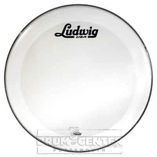 Ludwig Smooth White Bass Drum Resonant Head 20" w/Script Logo