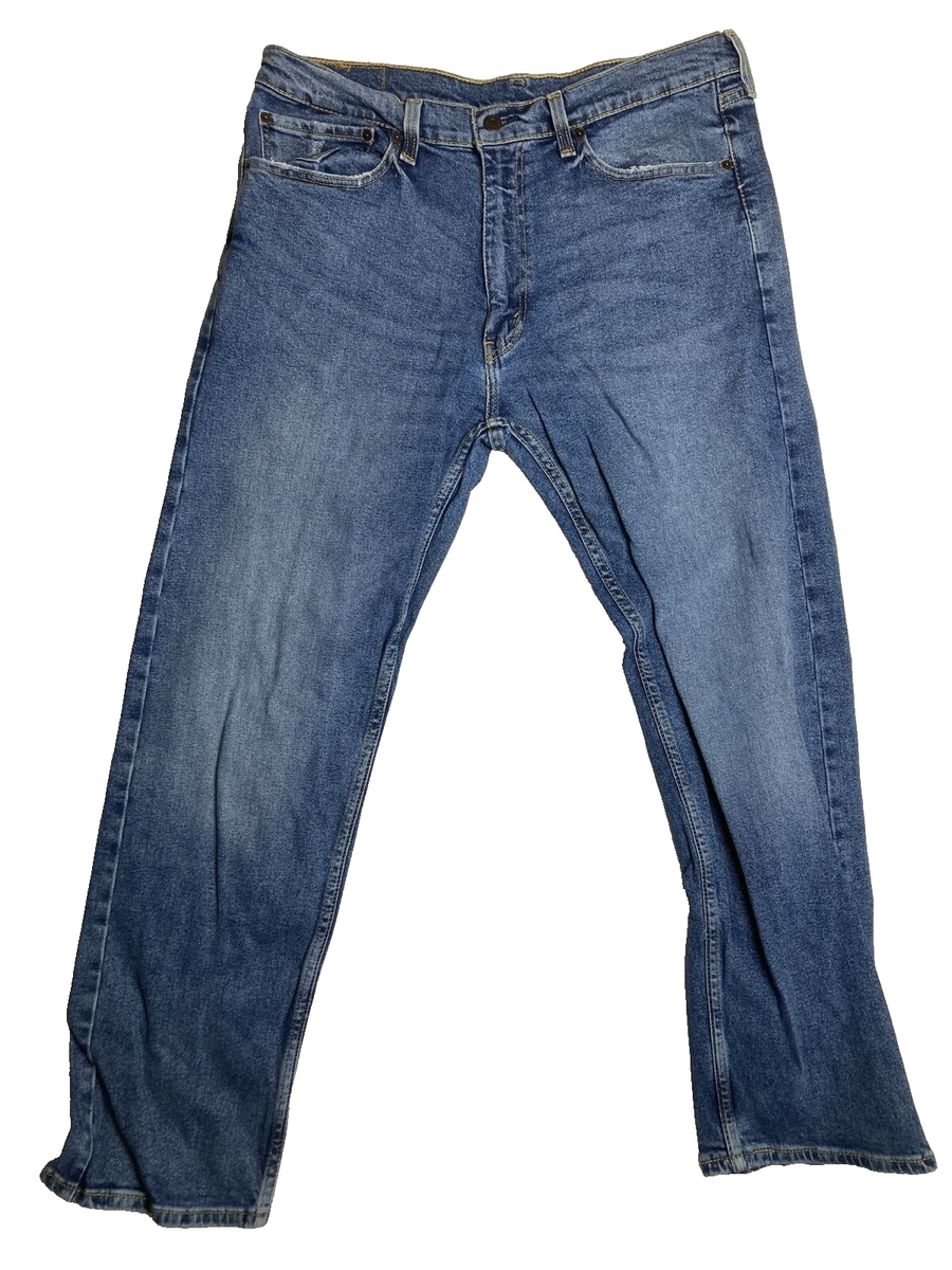 Levi's Jeans Mens 36x28 Blue 505 Regular Fit Stretch Medium Wash Denim Tag  36x30 | eBay