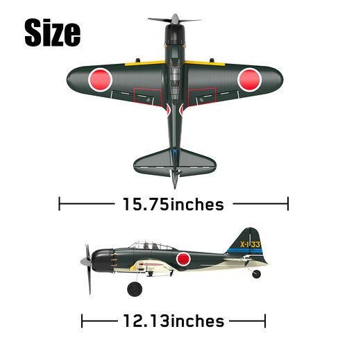 Eachine A6M Zero 2.4GHz EPP 400mm Wingspan 6-Axis Gyro One-Key U-Turn Aerobatic# - Picture 12 of 12