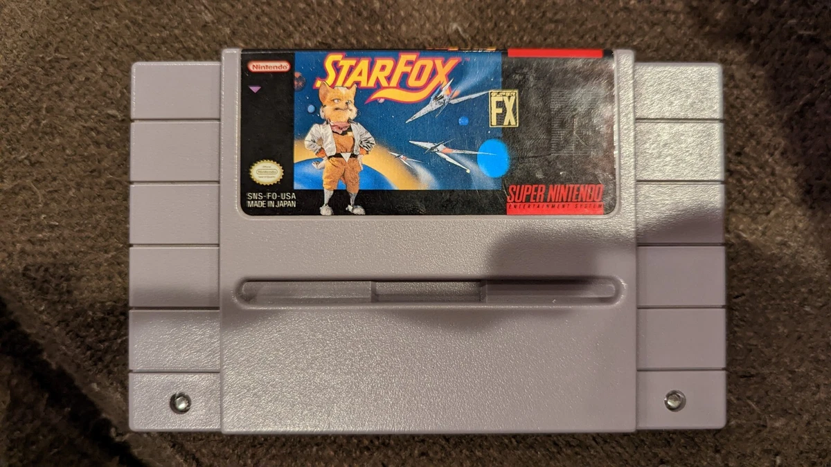 Star Fox SNES Super Nintendo Game Starfox Tested Working AUTHENTIC