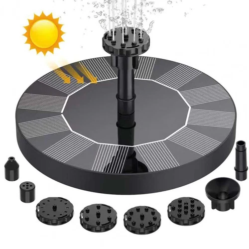 Solar Powered Fountain Water Pump Bird Bath Floating Garden Pond Pool Fish Tanks - Picture 20 of 22