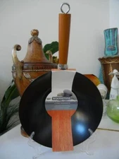 NATURAL ELEMENTS WOODSTONE BLACK 12" NON-STICK HEAVY DUTY CARBON STEEL WOK NEW