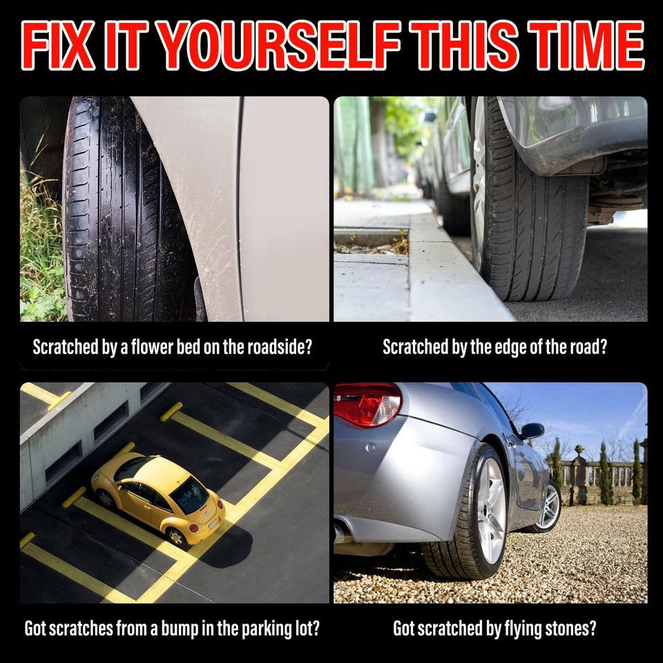 Gloss Black Wheel Rim Touch Up Paint Repair Kit for Tesla Model Y S X