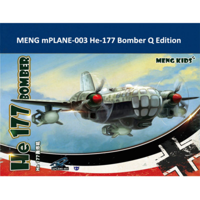 MENG Kids mPLANE-003 He-177 Bomber Q Edition Assembly Model Kit 