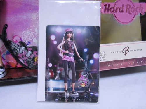 Muñeca Barbie Hard Rock Café Punk Rock 2006 etiqueta rosa L4175 - Imagen 6 de 11