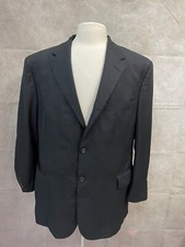 Jos A. Bank Men  s Black Wool Blend Two Buttons Suit Jacket Size 46R