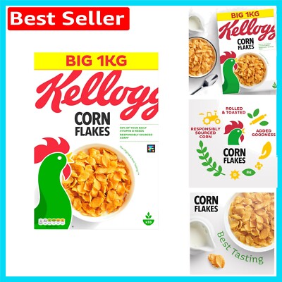 Kellogg's Corn Flakes Frühstücksmüsli 1kg - Nahrhafter und leckerer Start