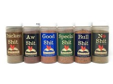 Big Cock Ranch Big 6 Sampler Pack of 6 Seasonings with 1 each of Bull, Special