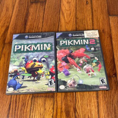 Pikmin 1 and 1 (Nintendo GameCube) Black Label Lot of 2 Tested