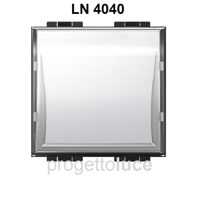 Pulsante Campanello Con Targa Portanome - Compatibile Bticino Living Light, Nero, 2 Moduli - Foto 9