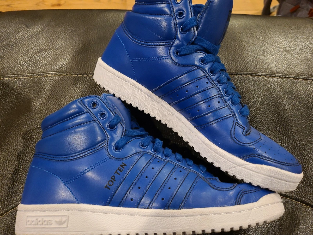 Adidas Top Ten Hi Men s Size 8.5 Collegiate Royal Blue White 2015