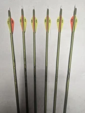 6 Easton Genesis NASP 1820 Aluminum Arrow w/ Bohning Heat Vanes, Nocks, & Points