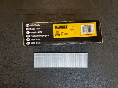 Nägel 18 GA passend für DeWALT Stauchkopf-Nagler DC602, DC608 35 mm DNBT1835GZ