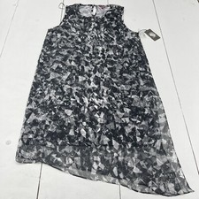 Vince Camuto Cosmic Pale Fashion Black Sleeveless Dress Women’s Size XL