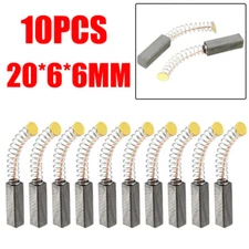 10 pcs Carbon Brushes for Electric Motors 20mm x 6mm x 6mm Replacement Part USA