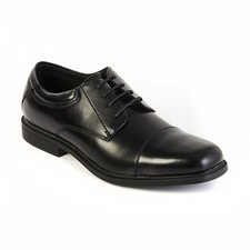 Nunn Bush Men's Comfort Gel Black Vlad Cap Toe Oxfords Brand New in Original Box
