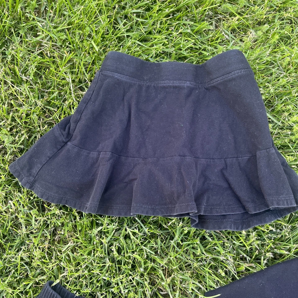 3双儿童广场女孩M 7/8短裙短裤黑色 — 第 4/4 张图片